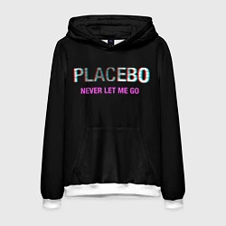 Толстовка-худи мужская Placebo Never Let Me Go, цвет: 3D-белый