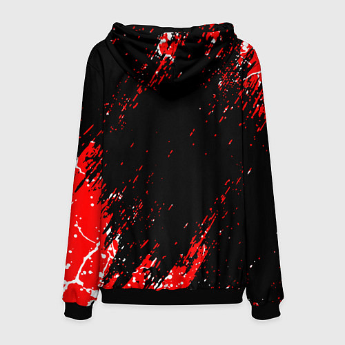 Мужская толстовка God of war брызги / 3D-Черный – фото 2