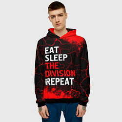 Толстовка-худи мужская Eat Sleep The Division Repeat Краска, цвет: 3D-черный — фото 2