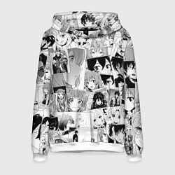 Толстовка-худи мужская Восхождение героя щита паттерн, цвет: 3D-белый