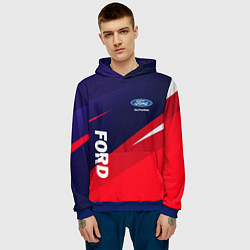 Толстовка-худи мужская ФОРД FORD, цвет: 3D-синий — фото 2