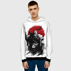 Толстовка-худи мужская Бог викингов следит за тобой, цвет: 3D-черный — фото 2