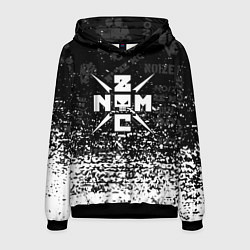 Толстовка-худи мужская Noize mc брызги, цвет: 3D-черный
