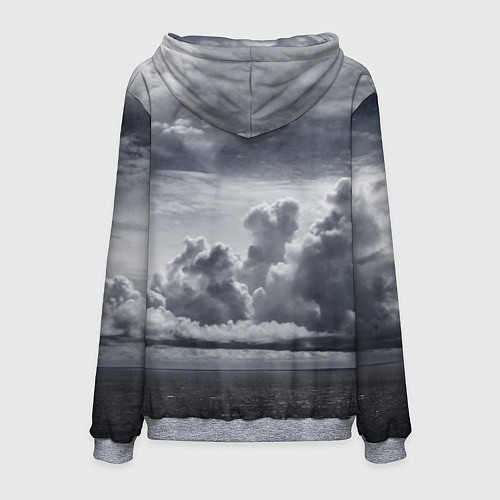 Мужская толстовка Пассажирский самолет Ил 96-300 / 3D-Меланж – фото 2