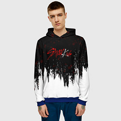 Толстовка-худи мужская Stray kids - changbin, цвет: 3D-синий — фото 2