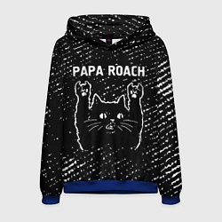 Толстовка-худи мужская Papa Roach Rock Cat, цвет: 3D-синий