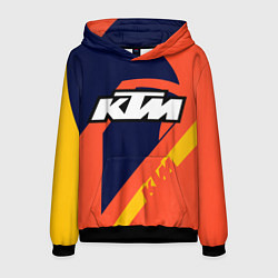 Толстовка-худи мужская KTM VINTAGE SPORTWEAR, цвет: 3D-черный