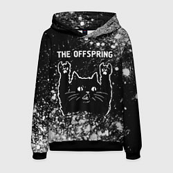 Толстовка-худи мужская The Offspring Rock Cat, цвет: 3D-черный