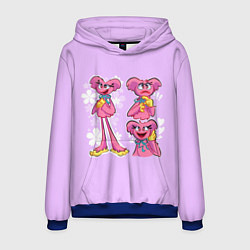 Толстовка-худи мужская РАЗНАЯ КИССИ МИССИ KISSY MISSY, цвет: 3D-синий