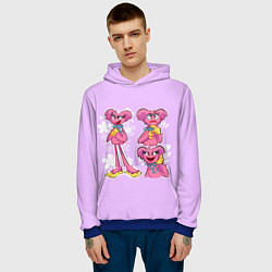 Толстовка-худи мужская РАЗНАЯ КИССИ МИССИ KISSY MISSY, цвет: 3D-синий — фото 2