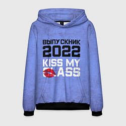 Толстовка-худи мужская Выпускник 2022!, цвет: 3D-черный