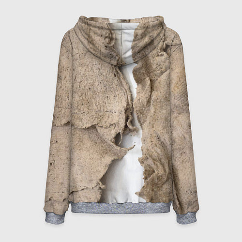 Мужская толстовка Только для Италии Мешковина Рваньё Only for Italy / 3D-Меланж – фото 2