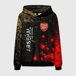 Толстовка-худи мужская АРСЕНАЛ Arsenal Pro Football Краска, цвет: 3D-черный