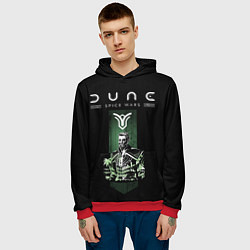 Толстовка-худи мужская Dune: Spice Wars фракция атрейдесы, цвет: 3D-красный — фото 2