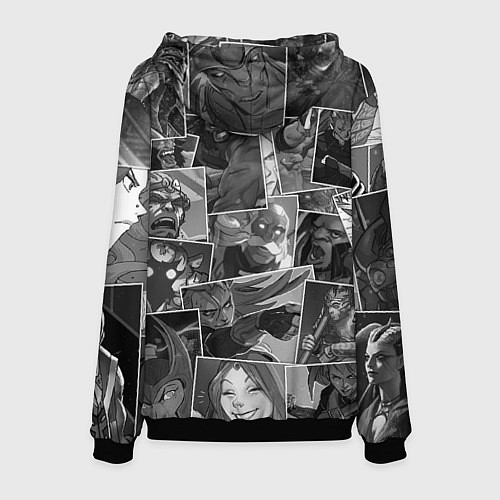 Мужская толстовка Дота 2 паттерн / 3D-Черный – фото 2