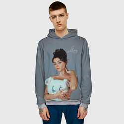 Толстовка-худи мужская ДОРА - MISS, цвет: 3D-меланж — фото 2