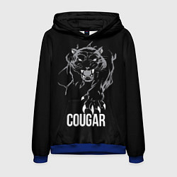 Мужская толстовка Cougar on the hunt - Пума на охоте