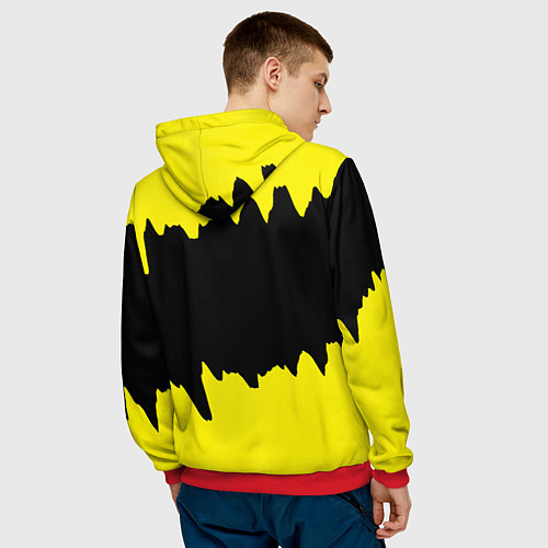 Мужская толстовка Руки вверх Сергей Жуков / 3D-Красный – фото 4