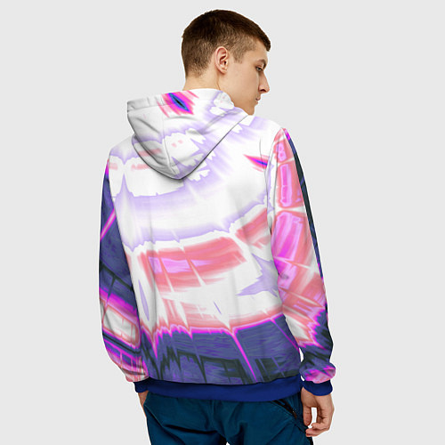 Мужская толстовка Тай-дай Абстракция Tie-Dye / 3D-Синий – фото 4