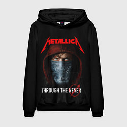 Толстовка-худи мужская METALLICA THROUGH THE NEVER, цвет: 3D-черный