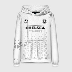 Толстовка-худи мужская Chelsea Champions Униформа, цвет: 3D-белый