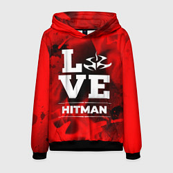 Толстовка-худи мужская Hitman Love Классика, цвет: 3D-черный
