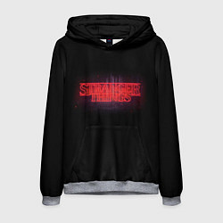 Толстовка-худи мужская С логотипом Stranger Things, цвет: 3D-меланж
