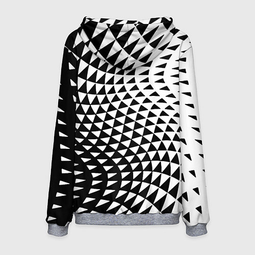 Мужская толстовка Минималистический авангардный паттерн / 3D-Меланж – фото 2