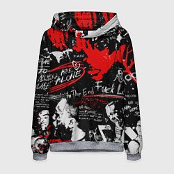 Толстовка-худи мужская XXXTENTACION YOU ARE NOT ALONE, цвет: 3D-меланж