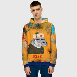 Толстовка-худи мужская Nft token art USSR, цвет: 3D-синий — фото 2
