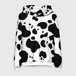 Толстовка-худи мужская Пятна Далматина, цвет: 3D-белый