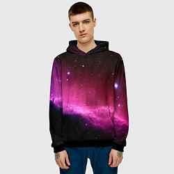 Толстовка-худи мужская Night Nebula, цвет: 3D-черный — фото 2