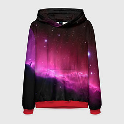 Толстовка-худи мужская Night Nebula, цвет: 3D-красный