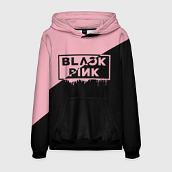 Толстовка-худи мужская BLACKPINK BIG LOGO, цвет: 3D-черный