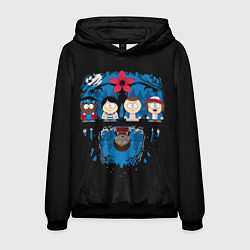Толстовка-худи мужская Stranger Things South Park, цвет: 3D-черный