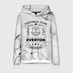 Толстовка-худи мужская Everton Football Club Number 1 Legendary, цвет: 3D-белый