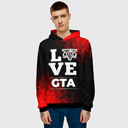 Толстовка-худи мужская GTA Love Классика, цвет: 3D-черный — фото 2