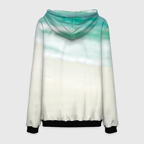 Мужская толстовка Свинка на отдыхе / 3D-Черный – фото 2