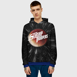 Толстовка-худи мужская Starship Troopers Warp Logo, цвет: 3D-синий — фото 2