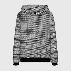 Толстовка-худи мужская Железная кольчуга, цвет: 3D-черный