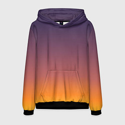 Толстовка-худи мужская Sunset Gradient, цвет: 3D-черный