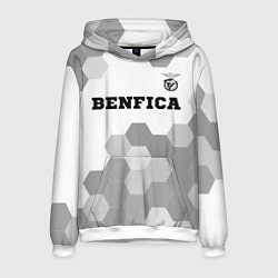 Толстовка-худи мужская Benfica Sport на светлом фоне, цвет: 3D-белый