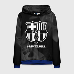 Толстовка-худи мужская Barcelona Sport на темном фоне, цвет: 3D-синий