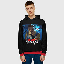 Толстовка-худи мужская Secret Neighbor, цвет: 3D-красный — фото 2