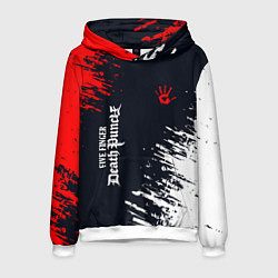 Толстовка-худи мужская Five Finger Death Punch - краска, цвет: 3D-белый