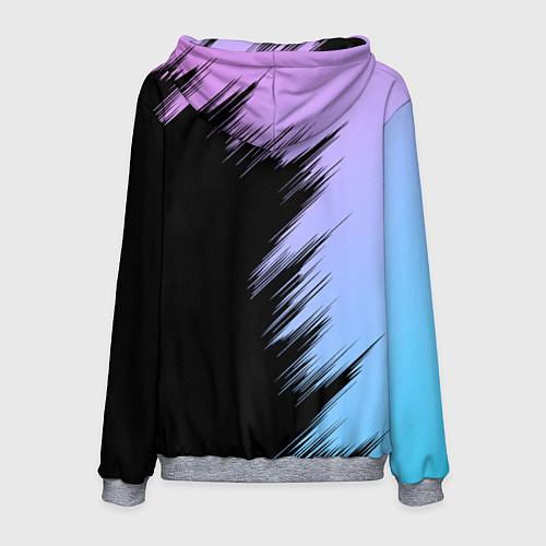 Мужская толстовка Хвост феи - neon / 3D-Меланж – фото 2