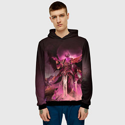Толстовка-худи мужская Демон-Примарх Фулгрим, цвет: 3D-черный — фото 2