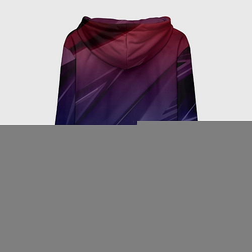 Мужская толстовка Geometry violet dark / 3D-Черный – фото 2