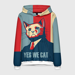 Толстовка-худи мужская YES WE CAN T, цвет: 3D-белый