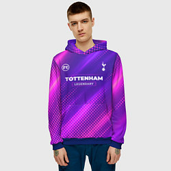 Толстовка-худи мужская Tottenham legendary sport grunge, цвет: 3D-синий — фото 2